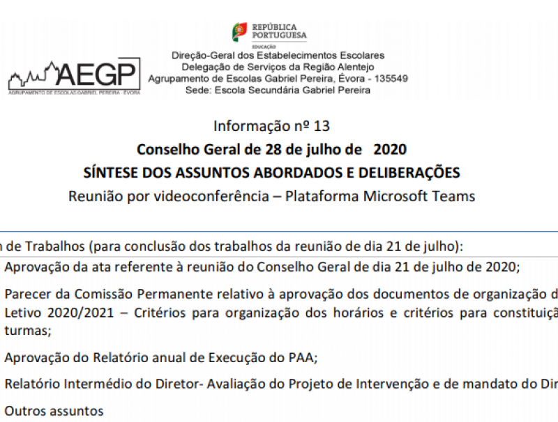 conselho geral